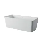 Ванна из искусственного камня Artceram Square 180x80, белый матовый (ACW004 05) - Фото 2